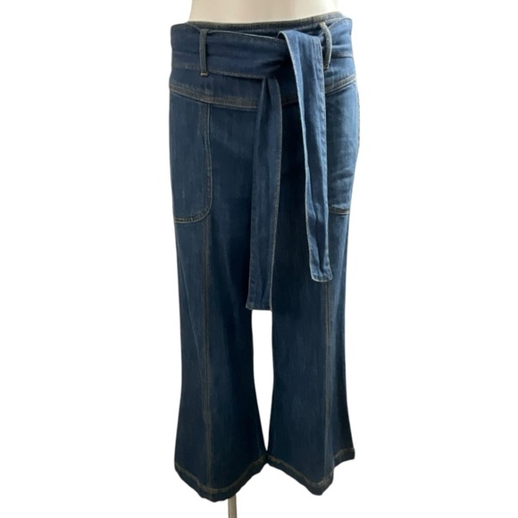 Pilcro and the Letter Press Ultra High Rise Crop Flare Wide Leg Jeans - Picture 3 of 16